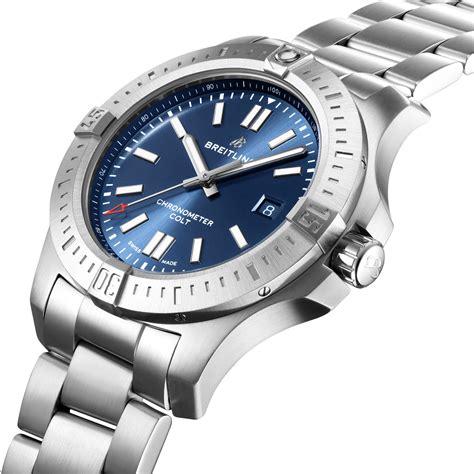 breitling colt automatic blue|breitling colt 44 automatic review.